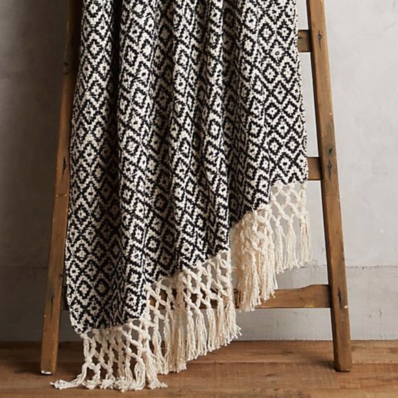 Anthropologie Other - Anthropologie Diamond Weave Throw